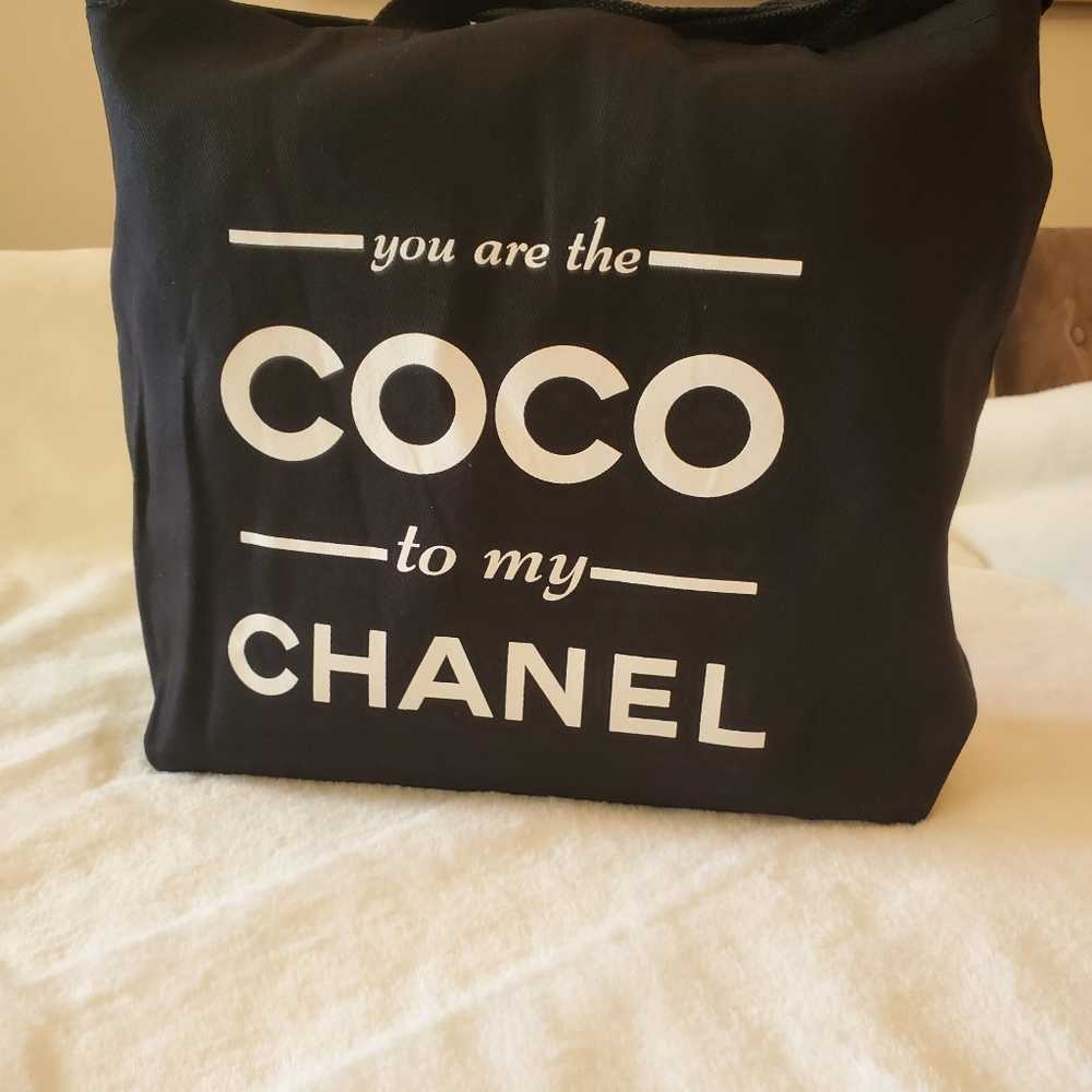 NEW! YOU ARE THE CoCo TO MY... TOTE FABULOUS, CHIC, SEXY COTTON TOTE BAG - Picture 8 of 14